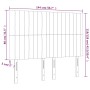 Kopfteile 4 Einheiten aus schwarzem Stoff 72x5x78/88 cm von , Kopf- und Fußteile - Ref: Foro24-3116570, Preis: 110,99 €, Raba...