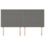 Headboards 4 units of dark gray fabric 100x5x78/88 cm by , Headboards and footboards - Ref: Foro24-3116593, Price: 127,99 €, ...