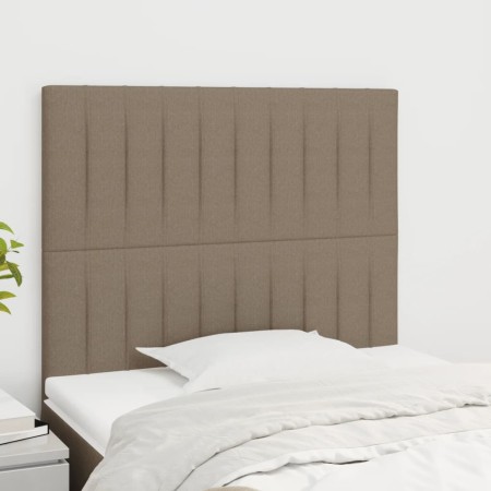 Cabeceros 2 unidades de tela gris taupe 100x5x78/88 cm de , Cabeceros y pies de cama - Ref: Foro24-3116564, Precio: 67,99 €, ...