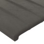 Cabecero de terciopelo gris oscuro 147x23x78/88 cm de , Cabeceros y pies de cama - Ref: Foro24-3117431, Precio: 68,34 €, Desc...