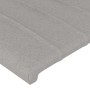 Light gray fabric headboard 203x23x78/88 cm by , Headboards and footboards - Ref: Foro24-3117404, Price: 75,35 €, Discount: %