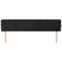 Black velvet headboard 163x23x78/88 cm by , Headboards and footboards - Ref: Foro24-3117340, Price: 68,86 €, Discount: %