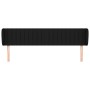 Black fabric headboard 203x23x78/88 cm by , Headboards and footboards - Ref: Foro24-3117406, Price: 65,82 €, Discount: %