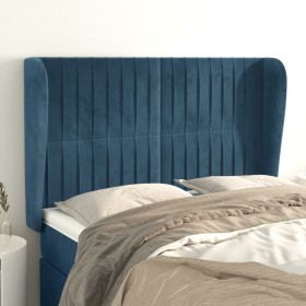 Headboard with dark blue velvet ears 147x23x118/128 cm by , Headboards and footboards - Ref: Foro24-3118246, Price: 129,43 €,...