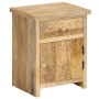 Mesita de noche de madera maciza de mango 40x30x50 cm de vidaXL, Mesitas de noche - Ref: Foro24-246152, Precio: 148,99 €, Des...