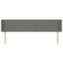 Dark gray fabric headboard 203x16x78/88 cm by , Headboards and footboards - Ref: Foro24-3119029, Price: 83,48 €, Discount: %