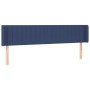 Blue fabric headboard 203x16x78/88 cm by , Headboards and footboards - Ref: Foro24-3119034, Price: 69,91 €, Discount: %