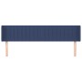 Blue fabric headboard 203x16x78/88 cm by , Headboards and footboards - Ref: Foro24-3119034, Price: 69,91 €, Discount: %