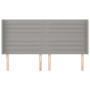 Headboard with light gray fabric ears 163x16x118/128 cm by , Headboards and footboards - Ref: Foro24-3119726, Price: 123,92 €...