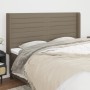 Cabecero con orejas de tela gris taupe 163x16x118/128 cm de , Cabeceros y pies de cama - Ref: Foro24-3119730, Precio: 125,71 ...