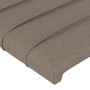 Cabecero con orejas de tela gris taupe 163x16x118/128 cm de , Cabeceros y pies de cama - Ref: Foro24-3119730, Precio: 125,71 ...