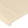 Cabecero con orejas de tela color crema 163x16x118/128 cm de , Cabeceros y pies de cama - Ref: Foro24-3119829, Precio: 125,33...