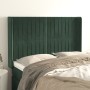 Headboard with dark green velvet ears 147x16x118/128cm by , Headboards and footboards - Ref: Foro24-3119869, Price: 118,40 €,...