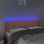 Cabecero con LED de terciopelo rosa 147x16x78/88 cm de , Cabeceros y pies de cama - Ref: Foro24-3123527, Precio: 75,99 €, Des...