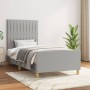 Estructura de cama con cabecero de tela gris claro 80x200 cm de , Camas y somieres - Ref: Foro24-3125171, Precio: 156,44 €, D...