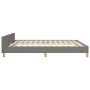 Bed frame with headboard dark gray fabric 160x200 cm by , Beds and slatted bases - Ref: Foro24-3125228, Price: 227,56 €, Disc...