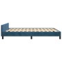 Dark blue velvet bed frame with headboard 140x200 cm by , Beds and slatted bases - Ref: Foro24-3125883, Price: 235,64 €, Disc...