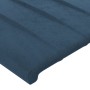 Dark blue velvet bed frame with headboard 140x200 cm by , Beds and slatted bases - Ref: Foro24-3125883, Price: 235,64 €, Disc...