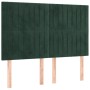 Estructura cama con cabecero terciopelo verde oscuro 140x190 cm de , Camas y somieres - Ref: Foro24-3125876, Precio: 228,34 €...