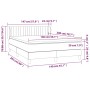 Box spring bed with pink velvet mattress 140x200 cm by , Beds and slatted bases - Ref: Foro24-3127618, Price: 438,27 €, Disco...