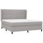 Boxspringbett mit hellgrauer Stoffmatratze 160x200 cm von , Betten und Lattenroste - Ref: Foro24-3128053, Preis: 597,51 €, Ra...