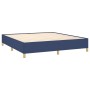 Box spring bed with blue fabric mattress 160x200 cm by , Beds and slatted bases - Ref: Foro24-3128619, Price: 575,72 €, Disco...