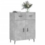 Concrete gray engineered wood sideboard 69.5x34x90 cm by vidaXL, Sideboards - Ref: Foro24-828000, Price: 98,12 €, Discount: %