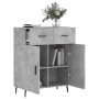 Concrete gray engineered wood sideboard 69.5x34x90 cm by vidaXL, Sideboards - Ref: Foro24-828000, Price: 98,12 €, Discount: %