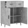 Concrete gray engineered wood sideboard 69.5x34x90 cm by vidaXL, Sideboards - Ref: Foro24-828000, Price: 98,12 €, Discount: %