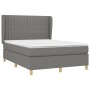 Boxspringbett mit dunkelgrauer Stoffmatratze 140x200 cm von , Betten und Lattenroste - Ref: Foro24-3128686, Preis: 514,64 €, ...