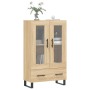 Aparador alto madera de ingeniería roble Sonoma 69,5x31x115 cm de vidaXL, Aparadores - Ref: Foro24-828327, Precio: 90,27 €, D...