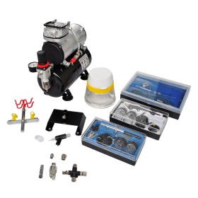 Airbrush compressor with 3 guns by vidaXL, Compressors - Ref: Foro24-140284, Price: 247,41 €, Discount: %