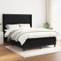 Cama box spring con colchón tela negro 140x200 cm de , Camas y somieres - Ref: Foro24-3131595, Precio: 551,51 €, Descuento: %