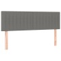 Cama box spring colchón y luces LED tela gris oscuro 140x200 cm de , Camas y somieres - Ref: Foro24-3133318, Precio: 448,93 €...