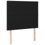 Cama box spring colchón y luces LED tela negro 100x200 cm de , Camas y somieres - Ref: Foro24-3135015, Precio: 355,92 €, Desc...