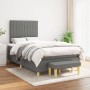 Cama box spring con colchón tela gris oscuro 120x200 cm de , Camas y somieres - Ref: Foro24-3137302, Precio: 456,16 €, Descue...