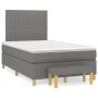 Box spring bed with dark gray fabric mattress 120x200 cm by , Beds and slatted bases - Ref: Foro24-3137302, Price: 447,85 €, ...