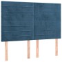 Cama box spring con colchón terciopelo azul oscuro 140x190 cm de , Camas y somieres - Ref: Foro24-3137903, Precio: 519,67 €, ...