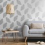 DUTCH WALLCOVERINGS Hellgraue Tapete mit kriechenden Federn von DUTCH WALLCOVERINGS, Bemaltes Papier - Ref: Foro24-437410, Pr...