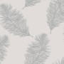 DUTCH WALLCOVERINGS Hellgraue Tapete mit kriechenden Federn von DUTCH WALLCOVERINGS, Bemaltes Papier - Ref: Foro24-437410, Pr...