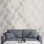 DUTCH WALLCOVERINGS Hellgraue Tapete mit kriechenden Federn von DUTCH WALLCOVERINGS, Bemaltes Papier - Ref: Foro24-437410, Pr...