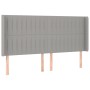 Cama box spring colchón y luces LED tela gris claro 160x200 cm de , Camas y somieres - Ref: Foro24-3138485, Precio: 603,05 €,...