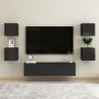 Wall living room furniture 4 pcs glossy black 30.5x30x30 cm by vidaXL, TV Furniture - Ref: Foro24-804504, Price: 110,62 €, Di...