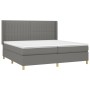 Box spring bed mattress and LED lights light gray fabric 200x200 cm by , Beds and slatted bases - Ref: Foro24-3139062, Price:...