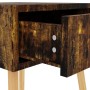 Bedside tables 2 units smoked oak engineered wood 40x40x56 cm by vidaXL, Nightstands - Ref: Foro24-326812, Price: 76,79 €, Di...