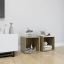 TV furniture 2 units white plywood and Sonoma oak 37x35x37cm by vidaXL, TV Furniture - Ref: Foro24-805514, Price: 28,00 €, Di...