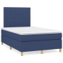 Box spring bed with blue fabric mattress 120x200 cm by , Beds and slatted bases - Ref: Foro24-3142487, Price: 439,01 €, Disco...