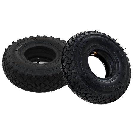 Wheelbarrow tires with internal chambers 2 units 3.00-4 260x85 by , Hoists, cranes and carts - Ref: Foro24-142981, Price: 27,...