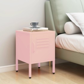 Pink steel bedside table 35x35x51 cm by vidaXL, Nightstands - Ref: Foro24-336211, Price: 72,03 €, Discount: %