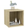 TV cabinets 2 units Sonoma oak plywood 37x35x37cm by vidaXL, TV Furniture - Ref: Foro24-805508, Price: 34,07 €, Discount: %